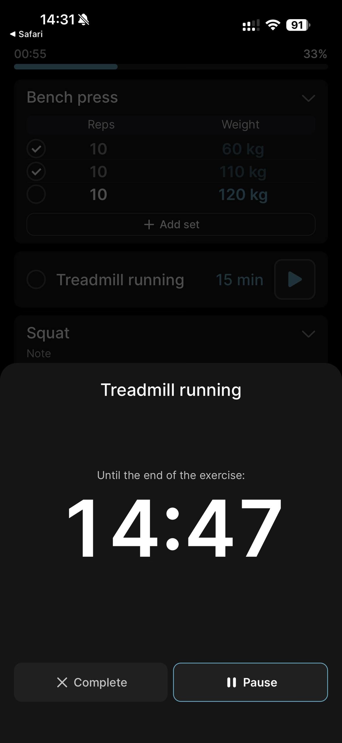 Built-in timer